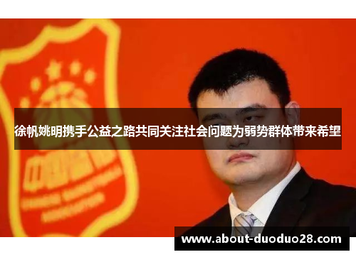 徐帆姚明携手公益之路共同关注社会问题为弱势群体带来希望
